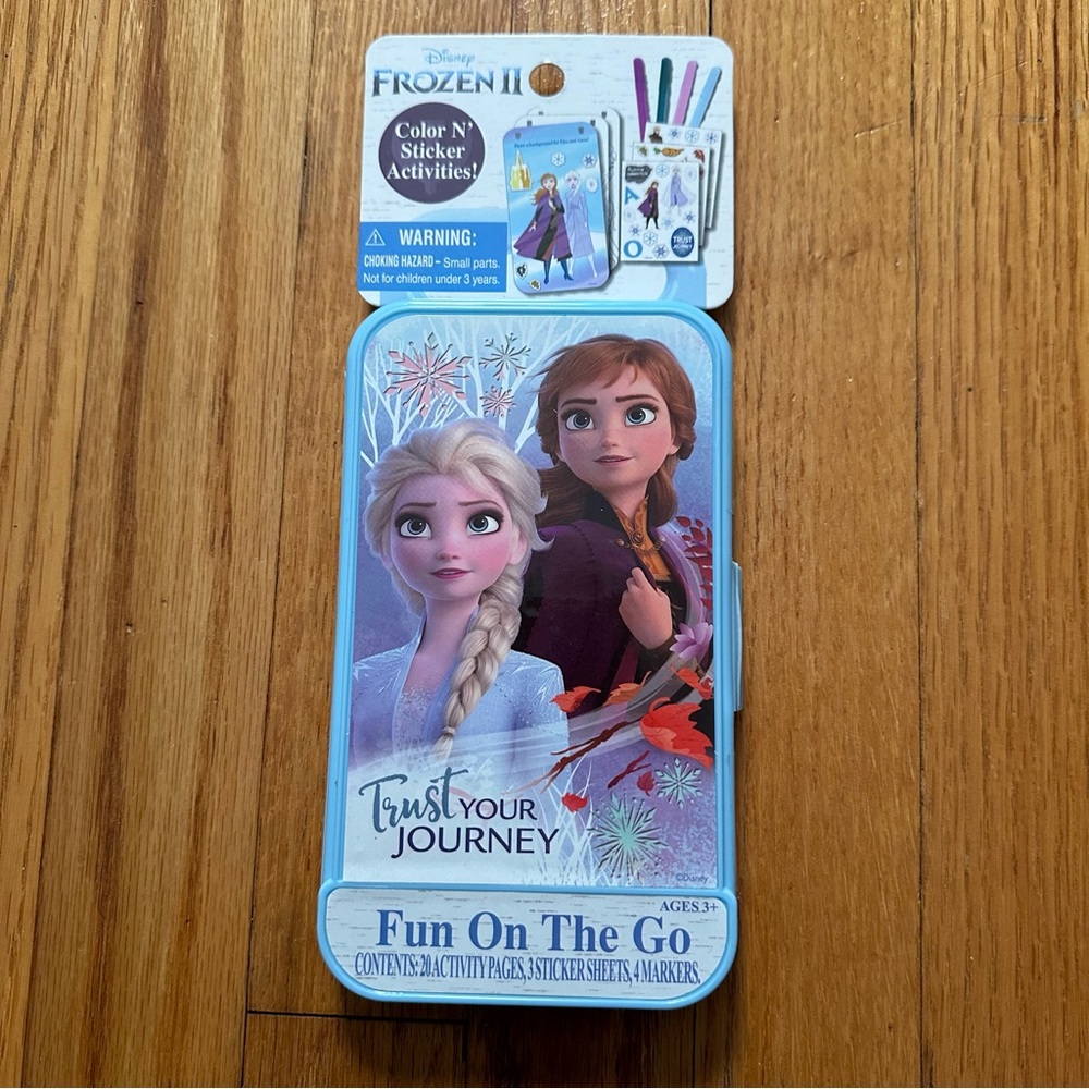 Disney Frozen 2 Fun On The Go Travel Activity Set Coloring Stickers Markers NWT